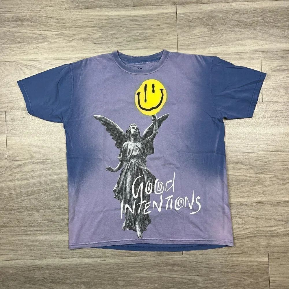 XO The Weekend Shirt Mens Extra Large Purple Nav Good Intentions Rap Music Band